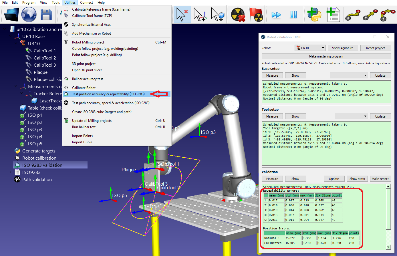 机器人Validation ISO9283 - Bild 7